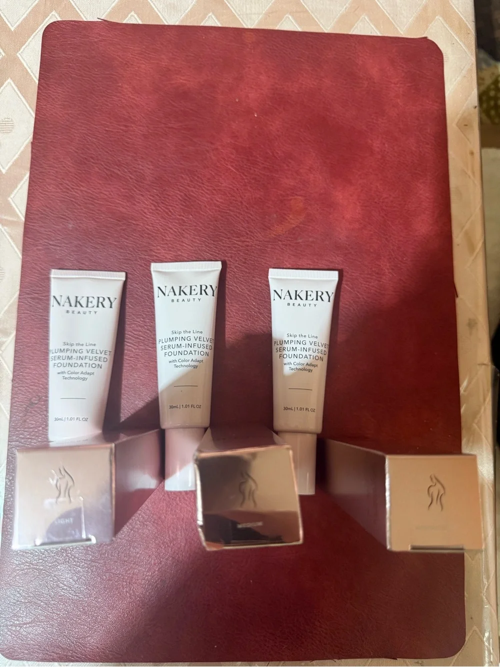 Nakery Beauty Skip the Line Plumping Velvet Liquid Foundation Medium 1.01 oz
